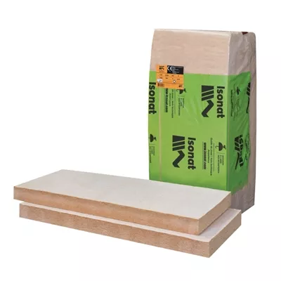 Panneau d'isolation en fibre de bois, Flex 55, semi rigide, 122 x 58 cm