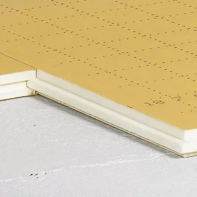 Panneau en polyuréthane pour isolation sous chape, panneau 1,20 x 1m, TMS
