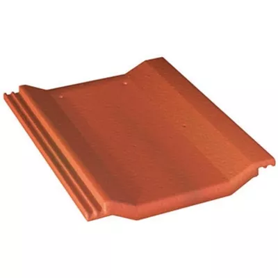 Tuile béton perspective, couleur rouge