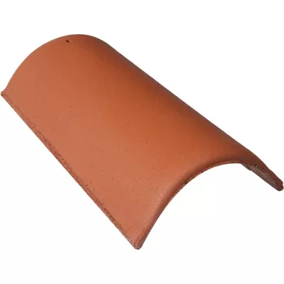 Faitière béton de 42, couleur rouge