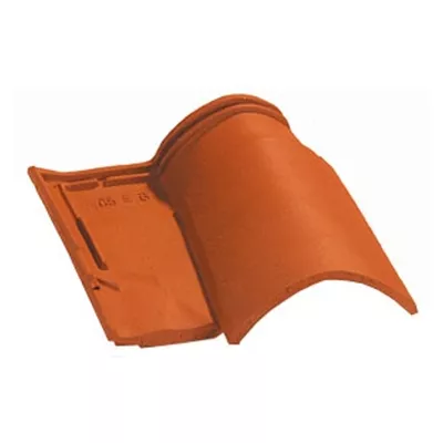 Tuile demi pureau Omega 10, couleur rouge