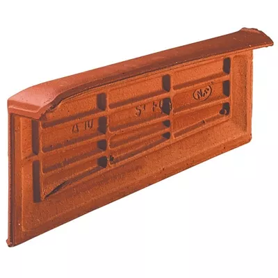 Tuile de rive droite DELTA 10, couleur rouge