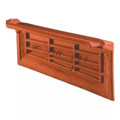 Tuile de rive gauche DELTA 10, couleur rouge