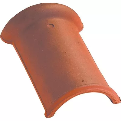 Faitière demi ronde a emboitement, couleur rouge nuance