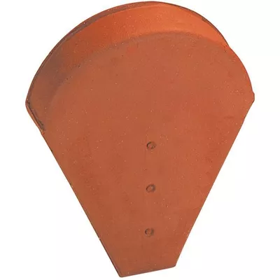 Fronton petit modèle en terre cuite, couleur rouge