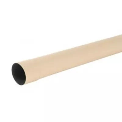 Tube de descente en PVC, couleur sable, diam.100 x long.4 m