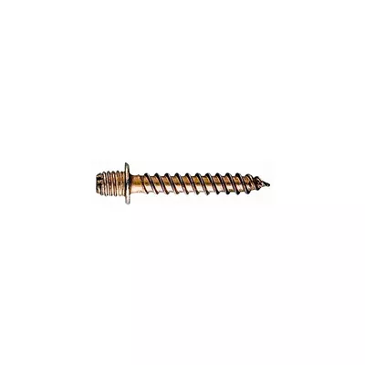 Fixation de collier de descente, patte a vis, acier BICHROMATE, long 40 mm