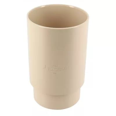 Manchon double en PVC pour descente, FEMELLE/FEMELLE, couleur sable, diamètre 10