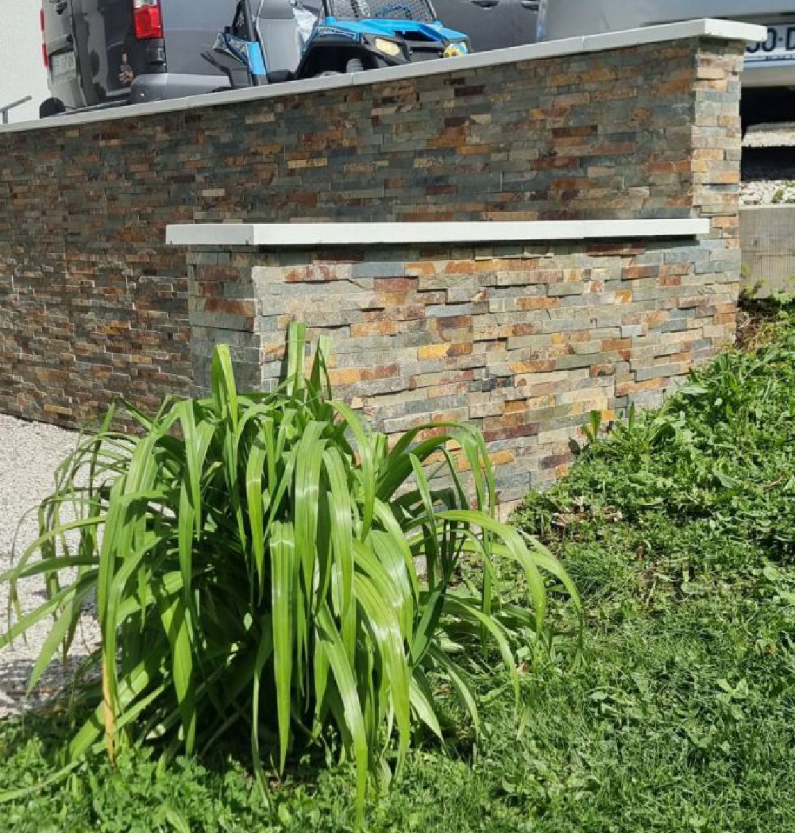 Superbe aménagement avec notre parement ardoise Fantasia