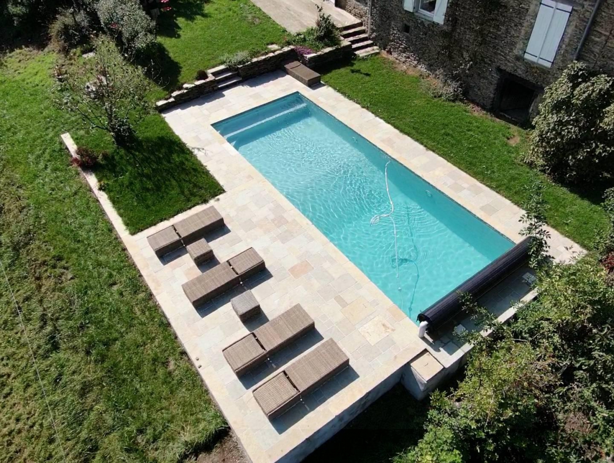 Sublime terrasse rustique en pierre naturelle Tandur Yellow