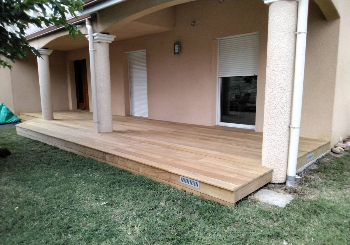 Terrasse en bois exotique garapa